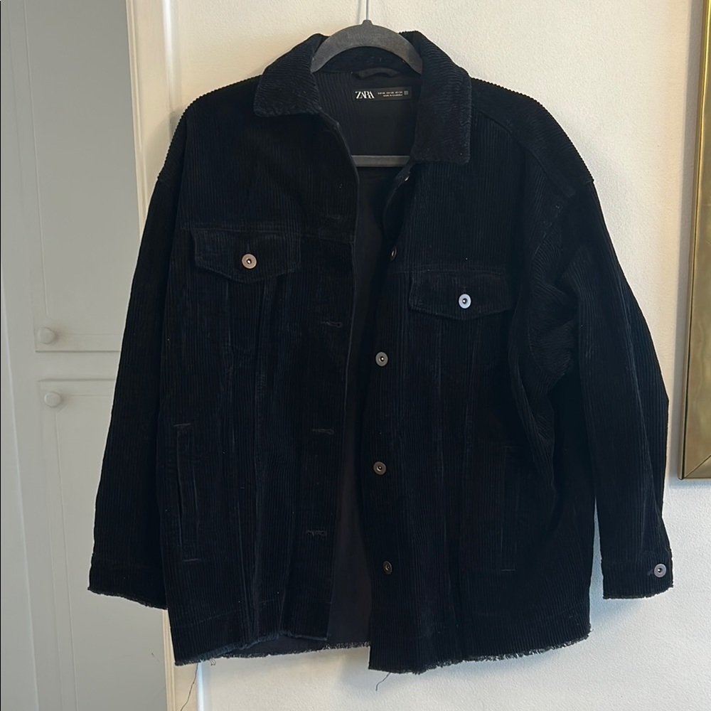Zara Black Corduroy Jacket
